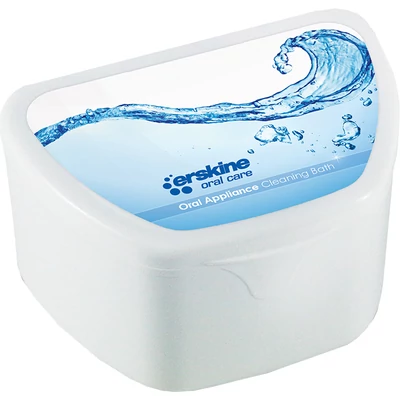 Piksters fogsor/fogsín/fogszabályzó tisztító kád Oral Appliance Cleaning Bath