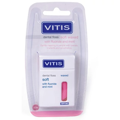 VITIS fogselyem viaszos soft fluor&mint-rózsaszín 50m