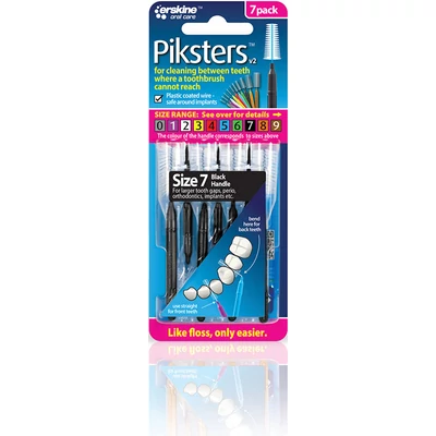 Piksters Interdental Brushes, 10 pack, 7 size